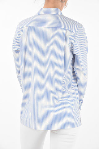 Pinstriped Cotton Saharan Shirt