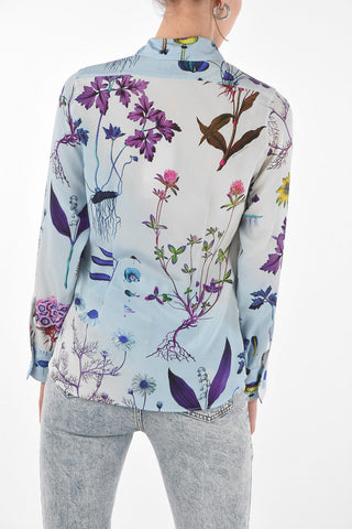 Floral Patterned Silk Shirt