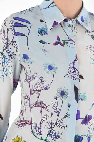 Floral Patterned Silk Shirt