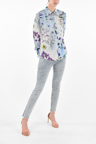 Floral Patterned Silk Shirt