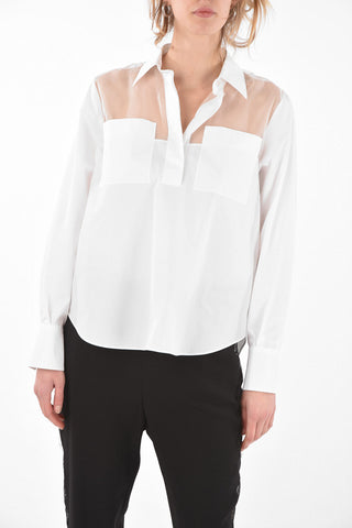 Transparent Detail Cotton Saharan Shirt