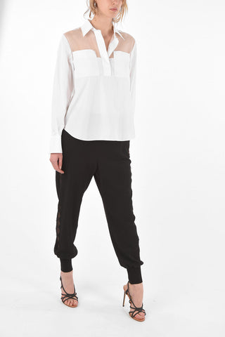 Transparent Detail Cotton Saharan Shirt