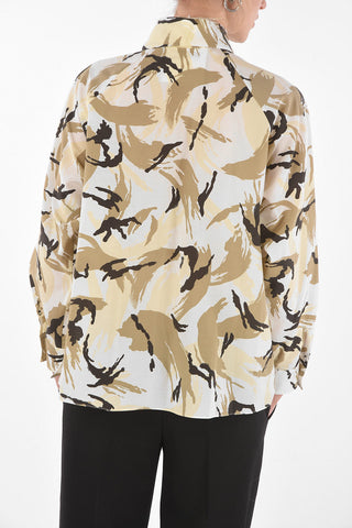 Camicia Camouflage con Abbottonatura Laterale