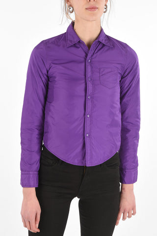 padded AGM overshirt with snap buttons