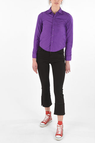 padded AGM overshirt with snap buttons