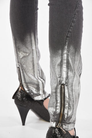 Printed Zipped Ankle SLIM FIT Denims