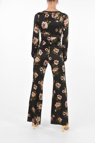 Floral Printed SERAPHYN Silk Jumpsuit