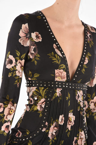 Floral Printed SERAPHYN Silk Jumpsuit