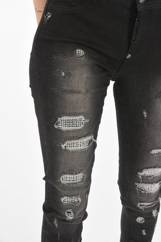 Jeans GENTLE DRAGON con Strappi e Strass