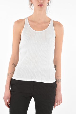 Solid Color Ribbed Tank Top