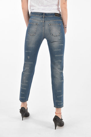 Sequined Detail Boyfriend Denims