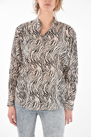 Mandarin Collar CADE Silk Shirt