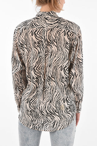 Mandarin Collar CADE Silk Shirt