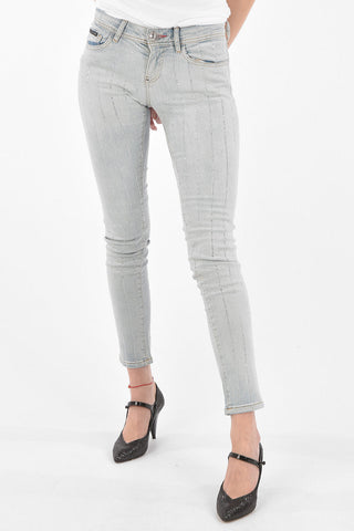 Light Wash CRYSTAL Slim Fit Denims
