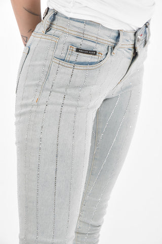 Light Wash CRYSTAL Slim Fit Denims