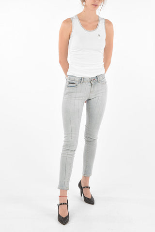 Light Wash CRYSTAL Slim Fit Denims