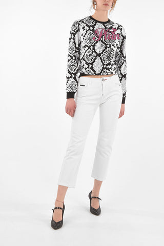 EST.1978 jeans crop in denim stretch boyfriend fit
