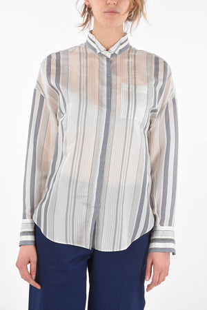 Bead Bayadere Silk Shirt