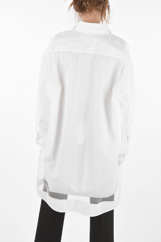 MM1 Organza Cotton Oversized Shirt Dress