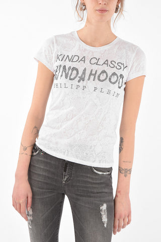 T-Shirt KINDA HOOD con Strass