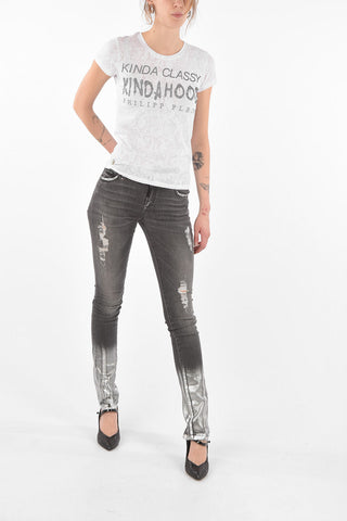 T-Shirt KINDA HOOD con Strass