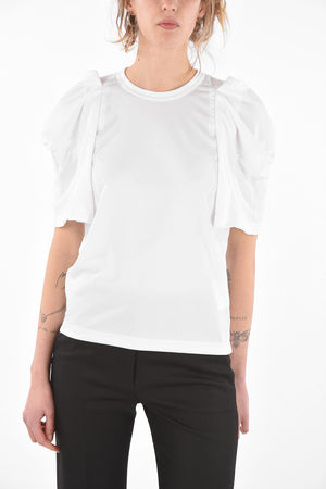 Crew Neck Cut-out Detail T-Shirt