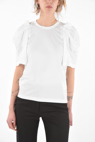 Crew Neck Cut-out Detail T-Shirt