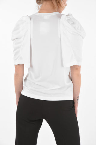 Crew Neck Cut-out Detail T-Shirt