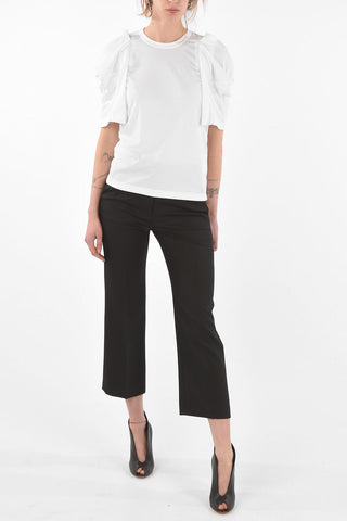 Crew Neck Cut-out Detail T-Shirt