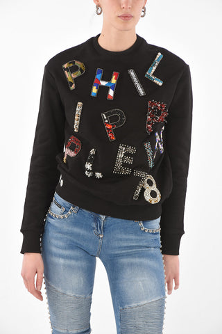 COUTURE EST.1978 patch logo crew-neck sweatshirt