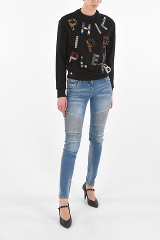 COUTURE EST.1978 patch logo crew-neck sweatshirt