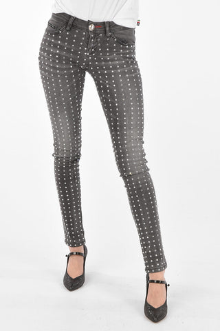 Slim Fit CRYSTAL Strass Denims