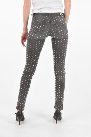 Slim Fit CRYSTAL Strass Denims