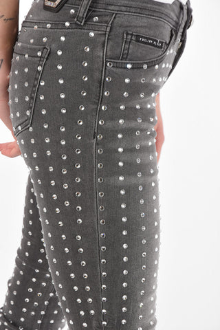 Slim Fit CRYSTAL Strass Denims