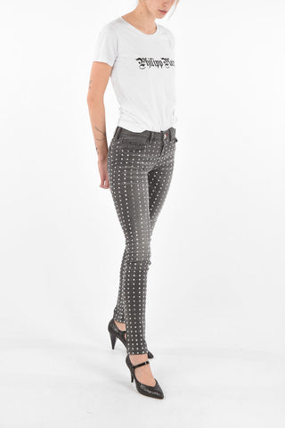 Slim Fit CRYSTAL Strass Denims