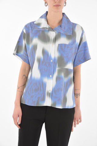 Gingham HAWAIIAN Shirt with Breast-pocket