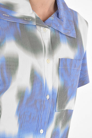 Gingham HAWAIIAN Shirt with Breast-pocket