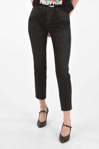 Studded BELIEVE Boyfriend Denims