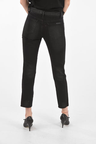 Studded BELIEVE Boyfriend Denims