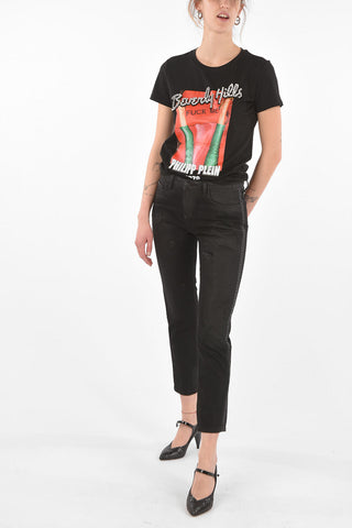 Studded BELIEVE Boyfriend Denims