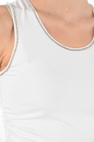 Canottiera LITTLE SKULL con Strass