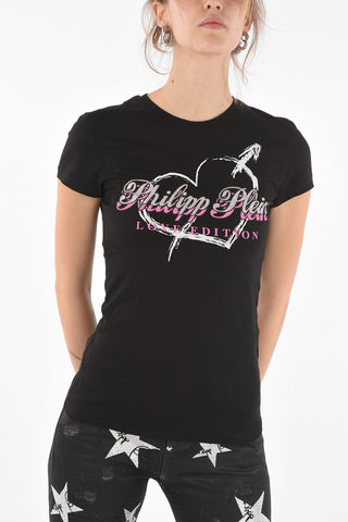 Printed LOVE EDITION Strass T-Shirt