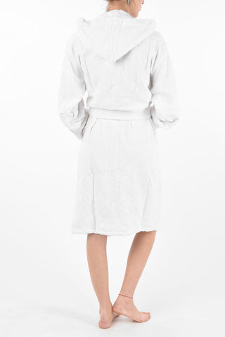 HOME sponge bathrobe with hood and belt