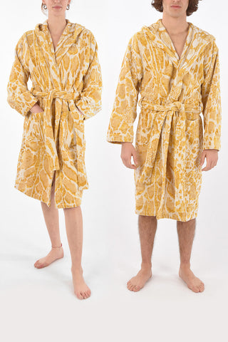 HOME animal patterned sponge bathrobe with hood 