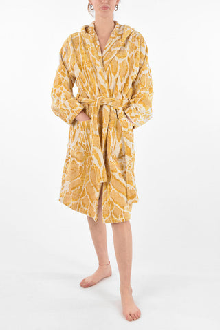 HOME animal patterned sponge bathrobe with hood 