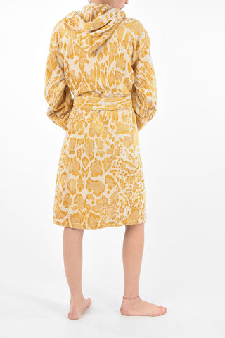 HOME animal patterned sponge bathrobe with hood 