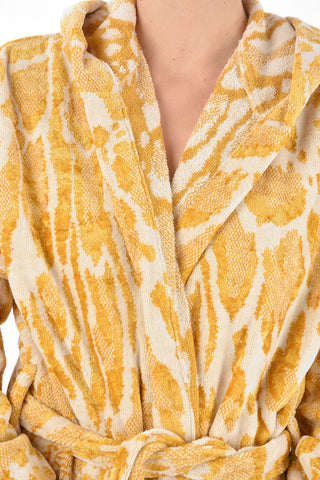 HOME animal patterned sponge bathrobe with hood 
