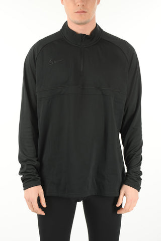 Felpa Mock Neck in Micropile con Logo