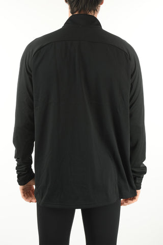 Felpa Mock Neck in Micropile con Logo