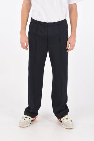 pantaloni track a 2 tasche con elastico in vita